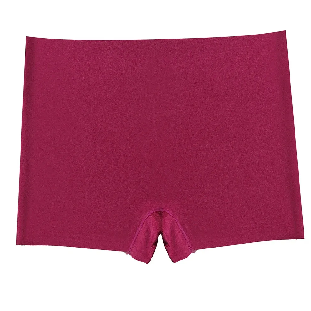 WarmSteps Women's Seamless Ice Silk Boxers Panties - Multicolor Lingerie Underwear