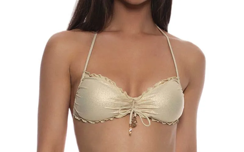 Wavey Tunnel Bandeau-Wavey Ruched Back Bikini
