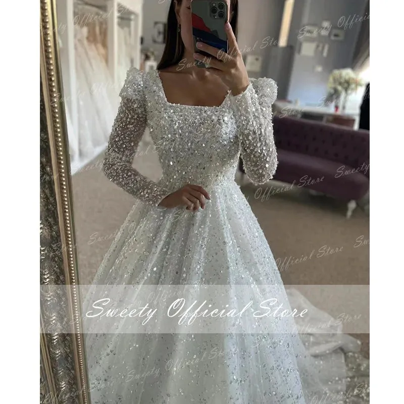 Wedding Gowns With Beading Princess A-line Ball Gown