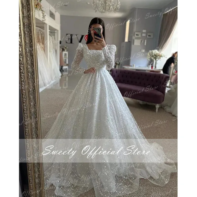 Wedding Gowns With Beading Princess A-line Ball Gown