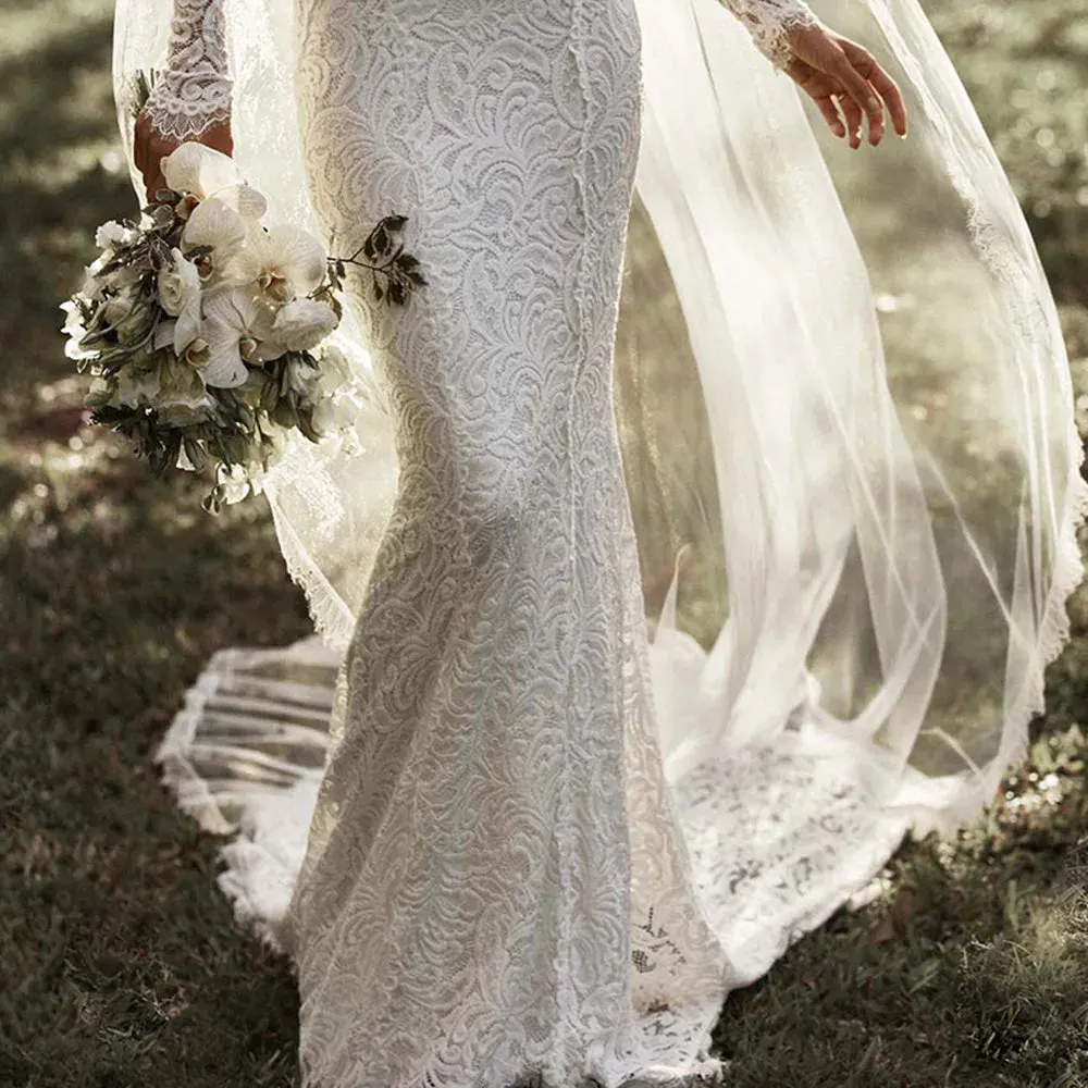 Wedding Guest Dresses: Mermaid Wedding Dress Flexible Boho Bridal Gowns