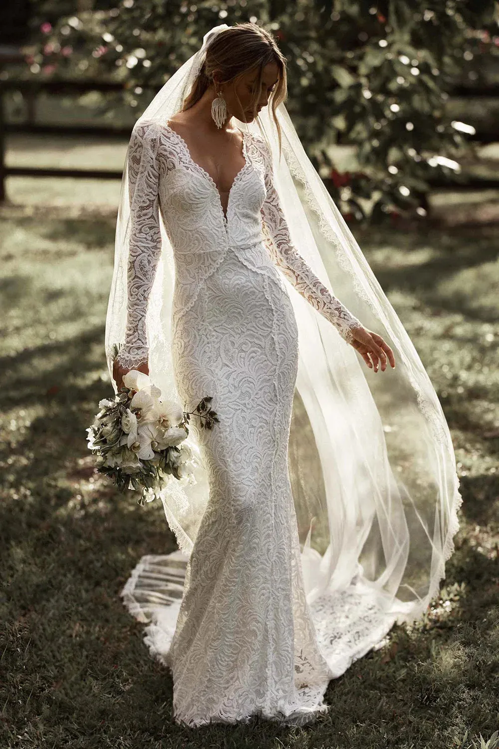 Wedding Guest Dresses: Mermaid Wedding Dress Flexible Boho Bridal Gowns