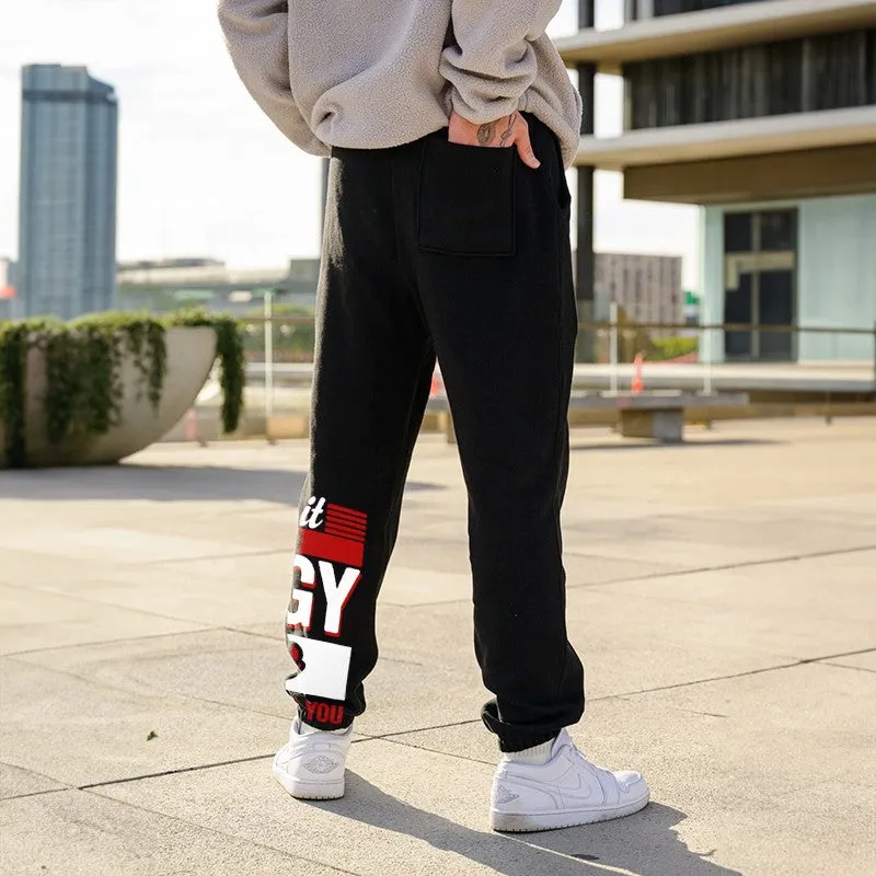 WHEN IT COMES TO DOGGY STYLE Modern Style GRAPHIC PRINT JOGGERS