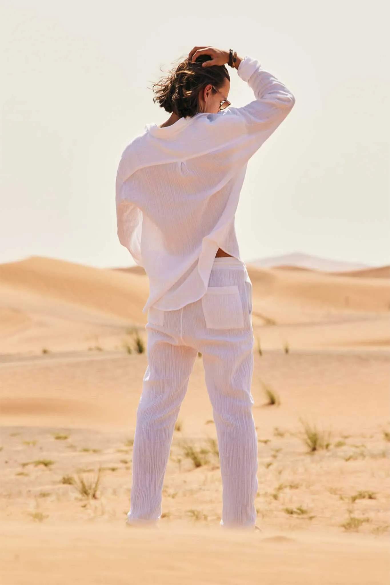 White Co-ord Set | Cotton Linen Blend