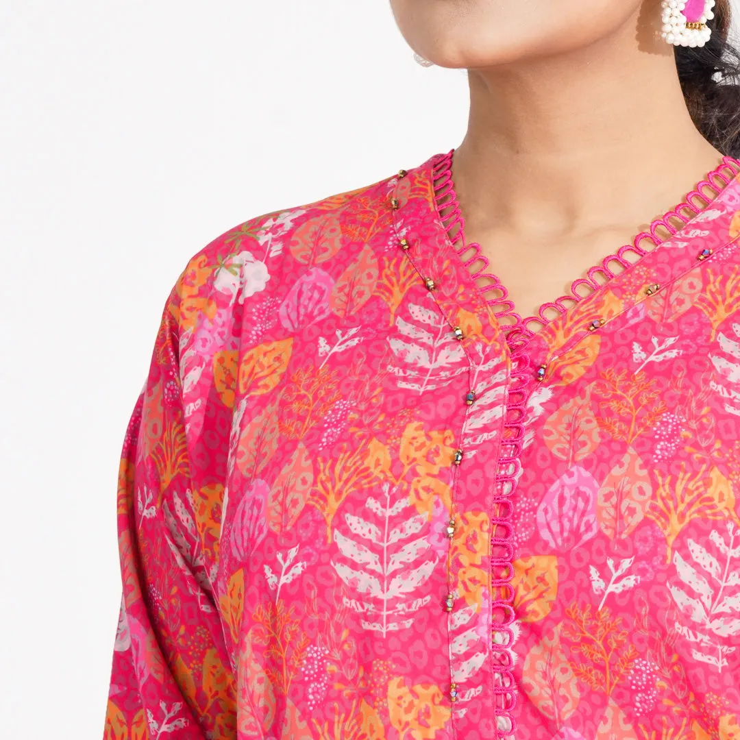 Women Pink Ethnic Two Piece Set