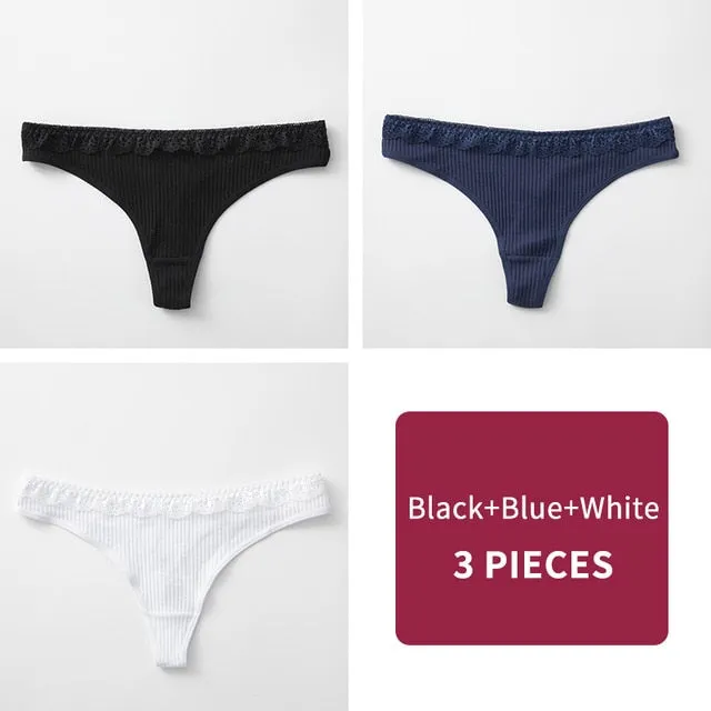 Women's Cotton G-String Thong Panties String Underwear Women Briefs Sexy Lingerie Pants Intimate Ladies Letter pink