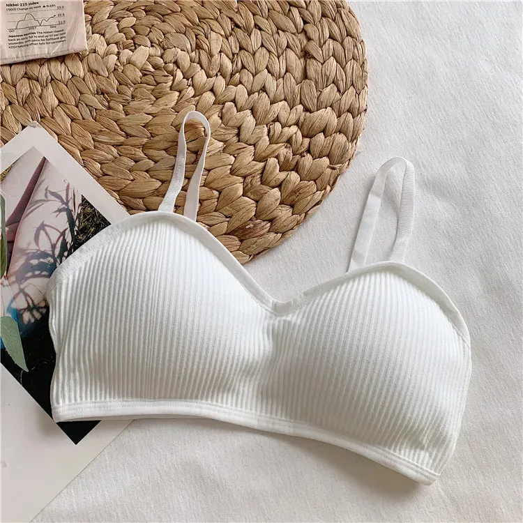 Women's Cotton Tube Top Bra - Comfortable, Wirefree Bralette for Students and Sexy Lingerie