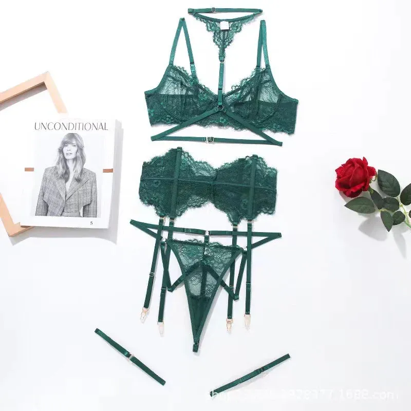 Women's Halter Garter Lingerie Set