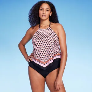 Women's High Neck Tankini Top - Kona Sol™ Multi **SIZE L**