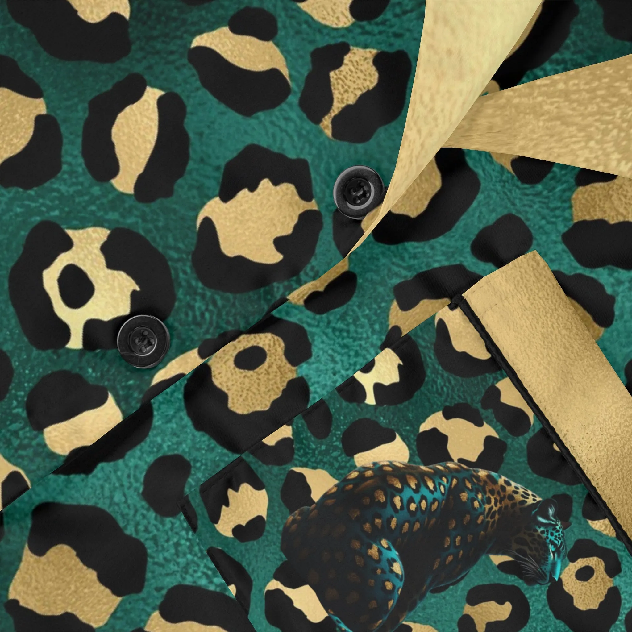 Women's Luxury Leopard Print Satin Pajamas - Empowering Fearless & Beautiful Sleepwear Set