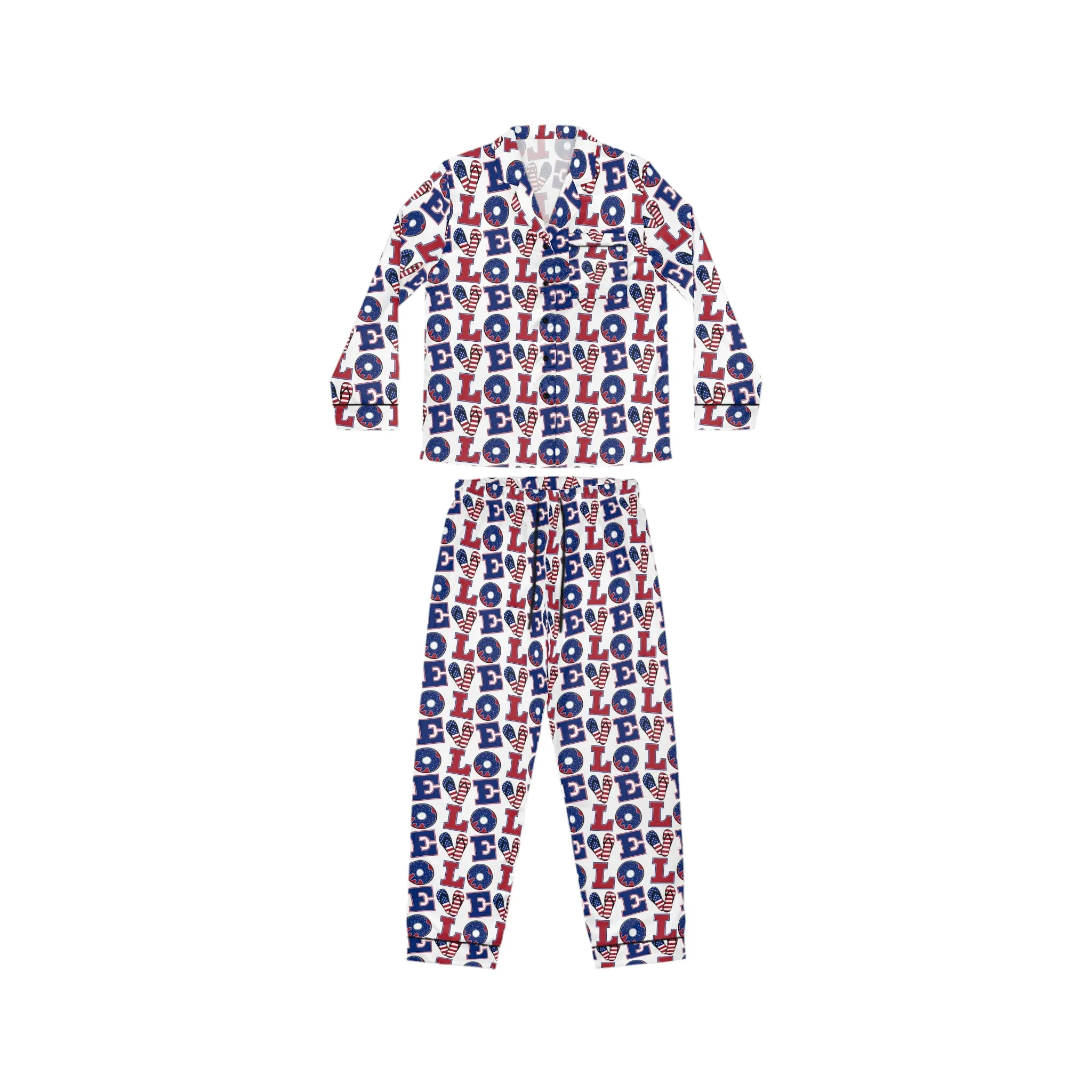 Women's Satin Pajamas - Cozy and Playful 'LOL' Design