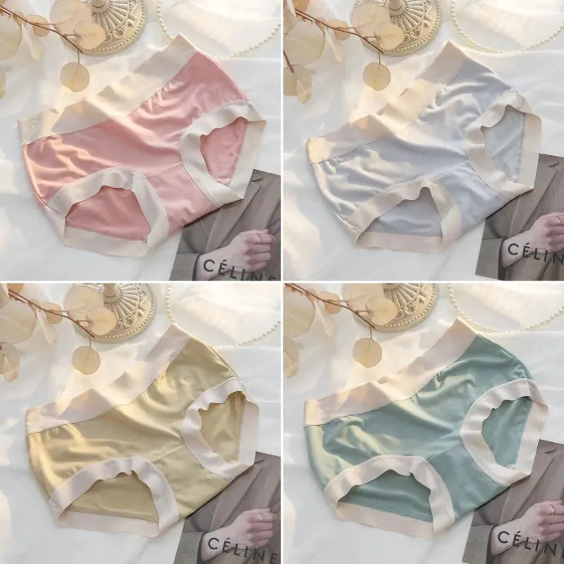 Women's Seamless Cotton Panties Breathable Underwear Briefs Sexy Intimate Lingerie