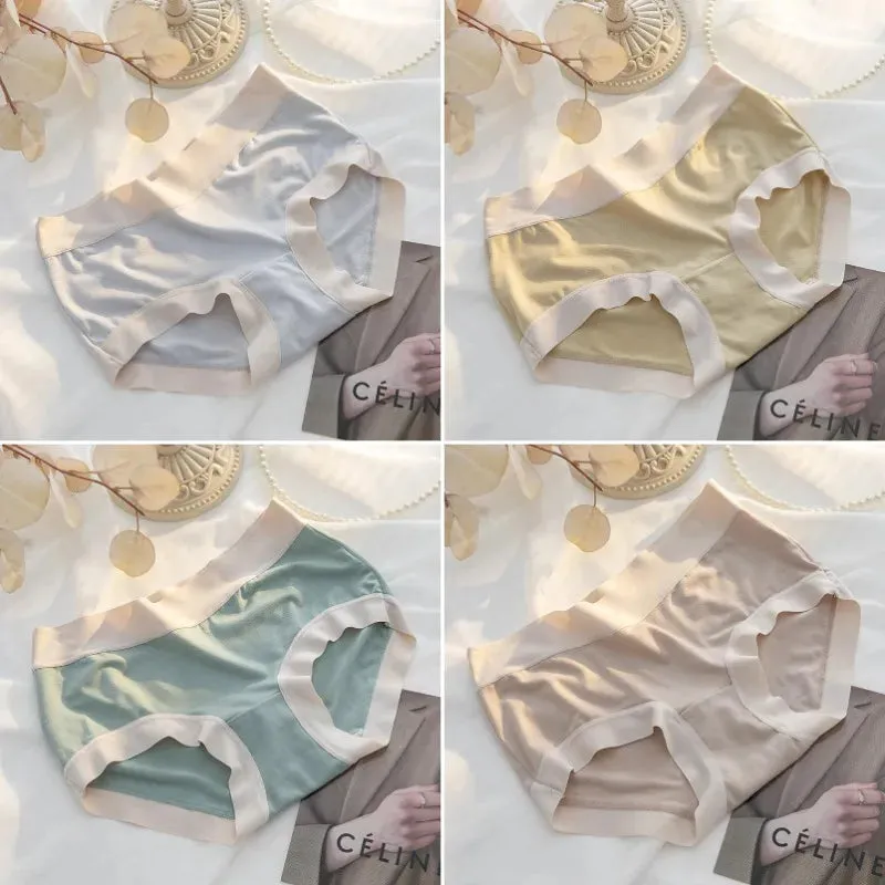Women's Seamless Cotton Panties Breathable Underwear Briefs Sexy Intimate Lingerie