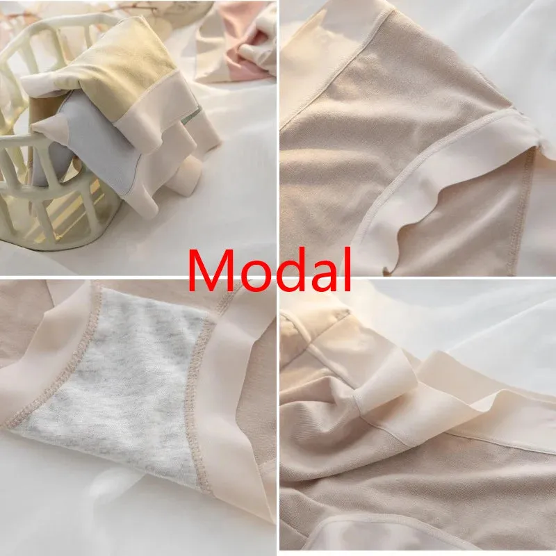 Women's Seamless Cotton Panties Breathable Underwear Briefs Sexy Intimate Lingerie