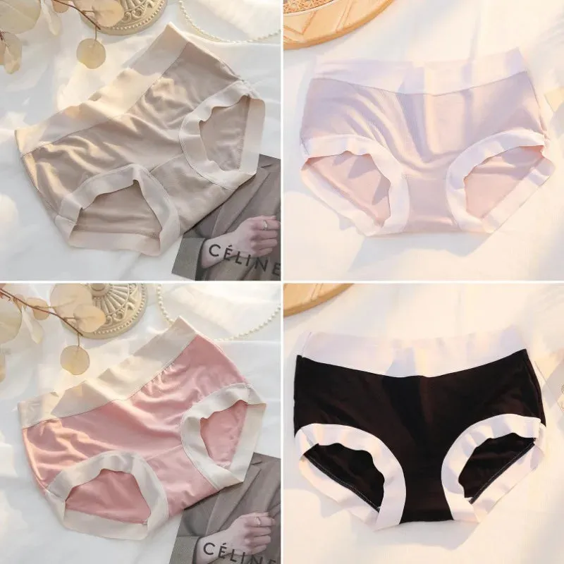 Women's Seamless Cotton Panties Breathable Underwear Briefs Sexy Intimate Lingerie