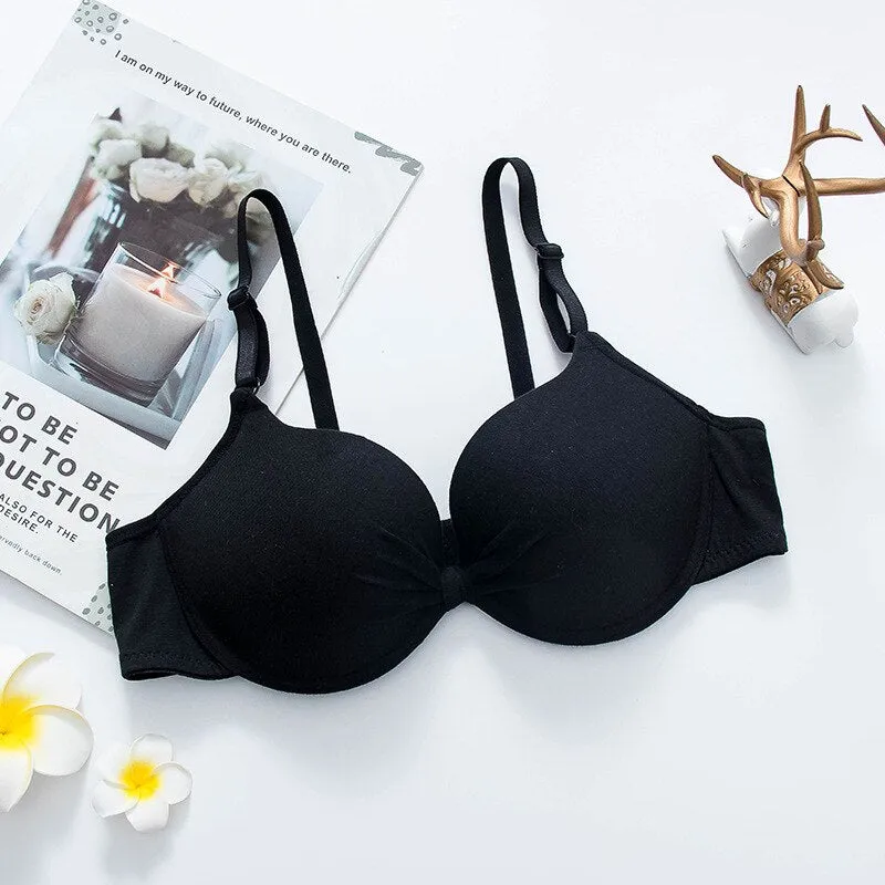 Women's Sexy Push-Up One-Piece Thin Bras - Seamless, Breathable Sports Underwear