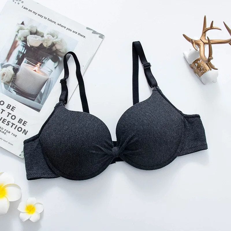 Women's Sexy Push-Up One-Piece Thin Bras - Seamless, Breathable Sports Underwear