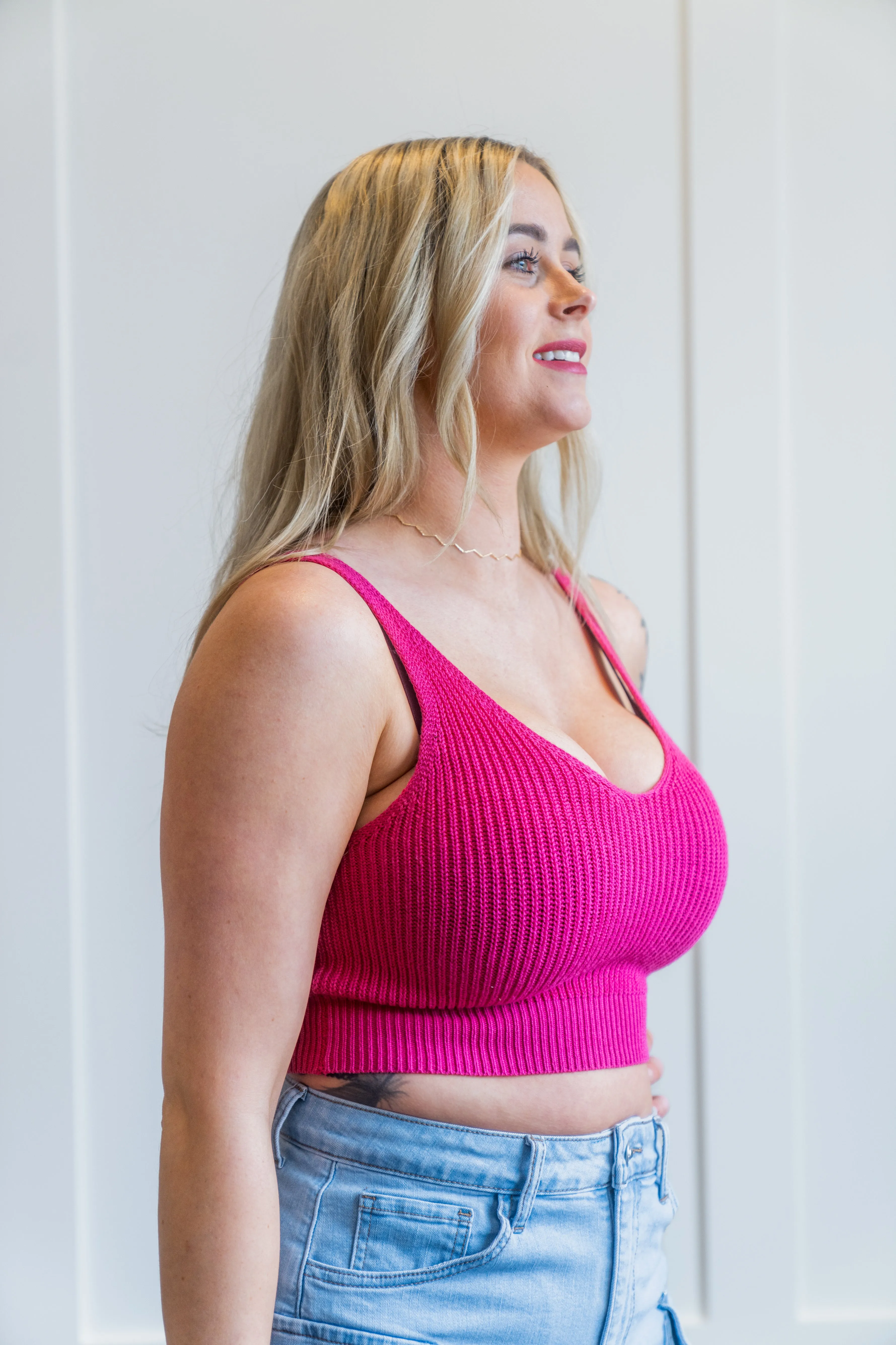 Woolen Knit Crop Top by Full Time Purchase
