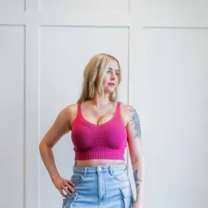 Woolen Knit Crop Top by Full Time Purchase