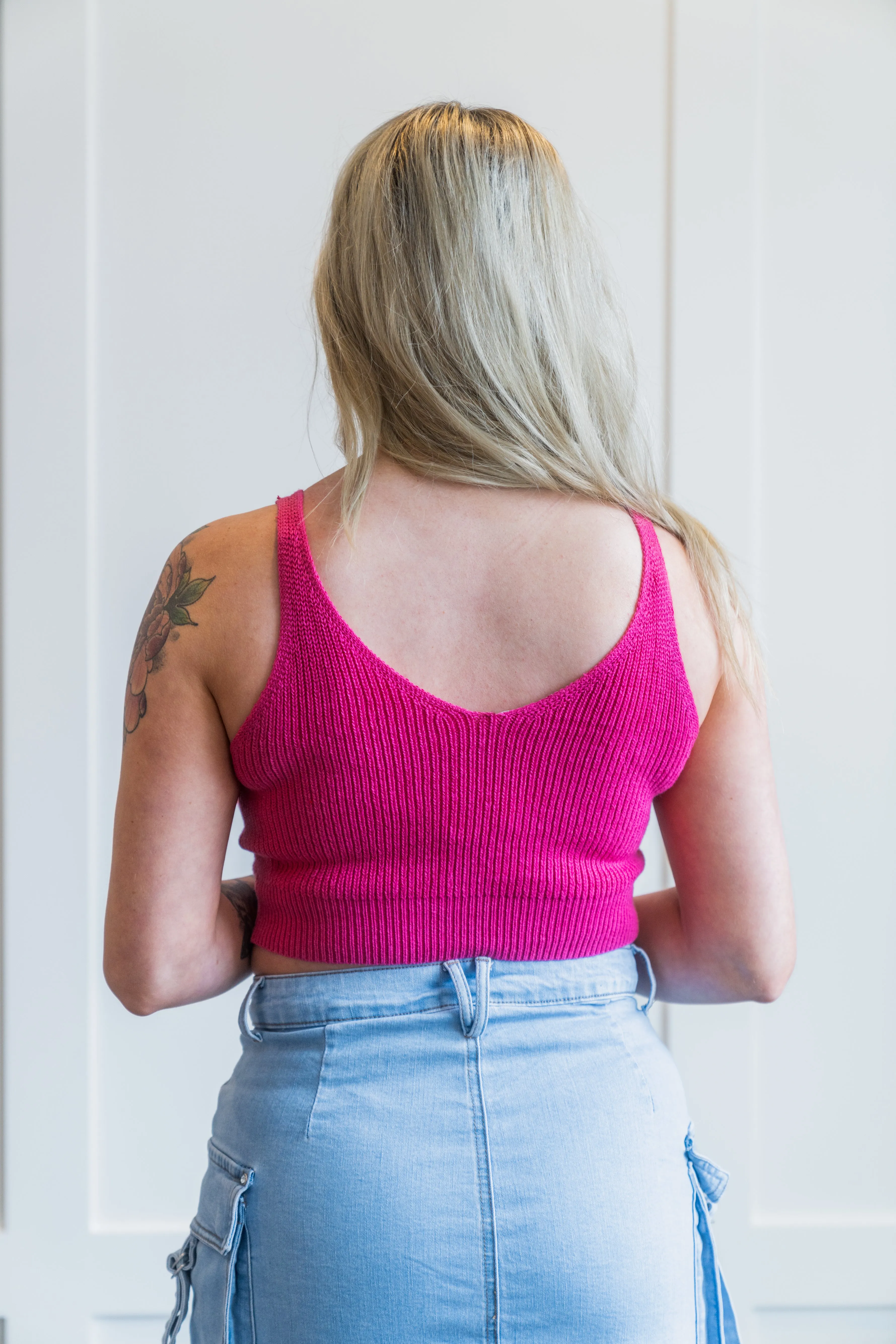 Woolen Knit Crop Top by Full Time Purchase