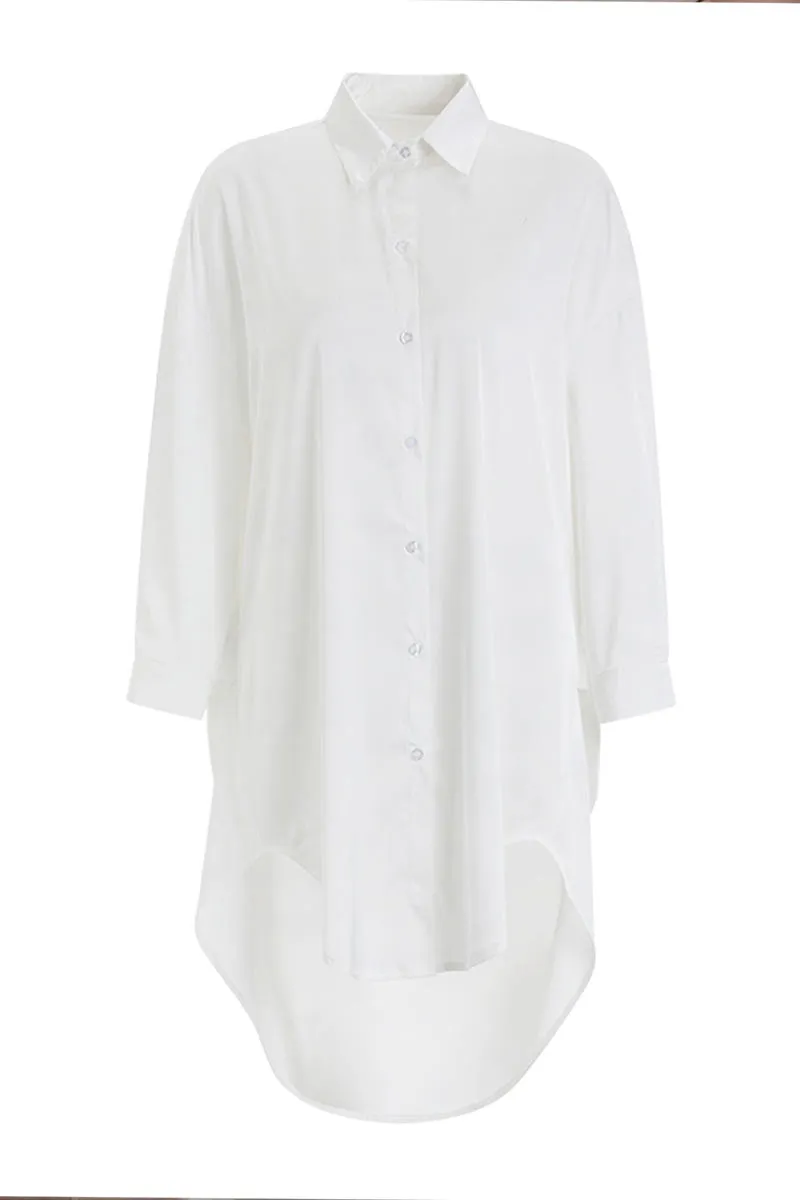 XK0214 Silky Oversized Lingerie Shirt