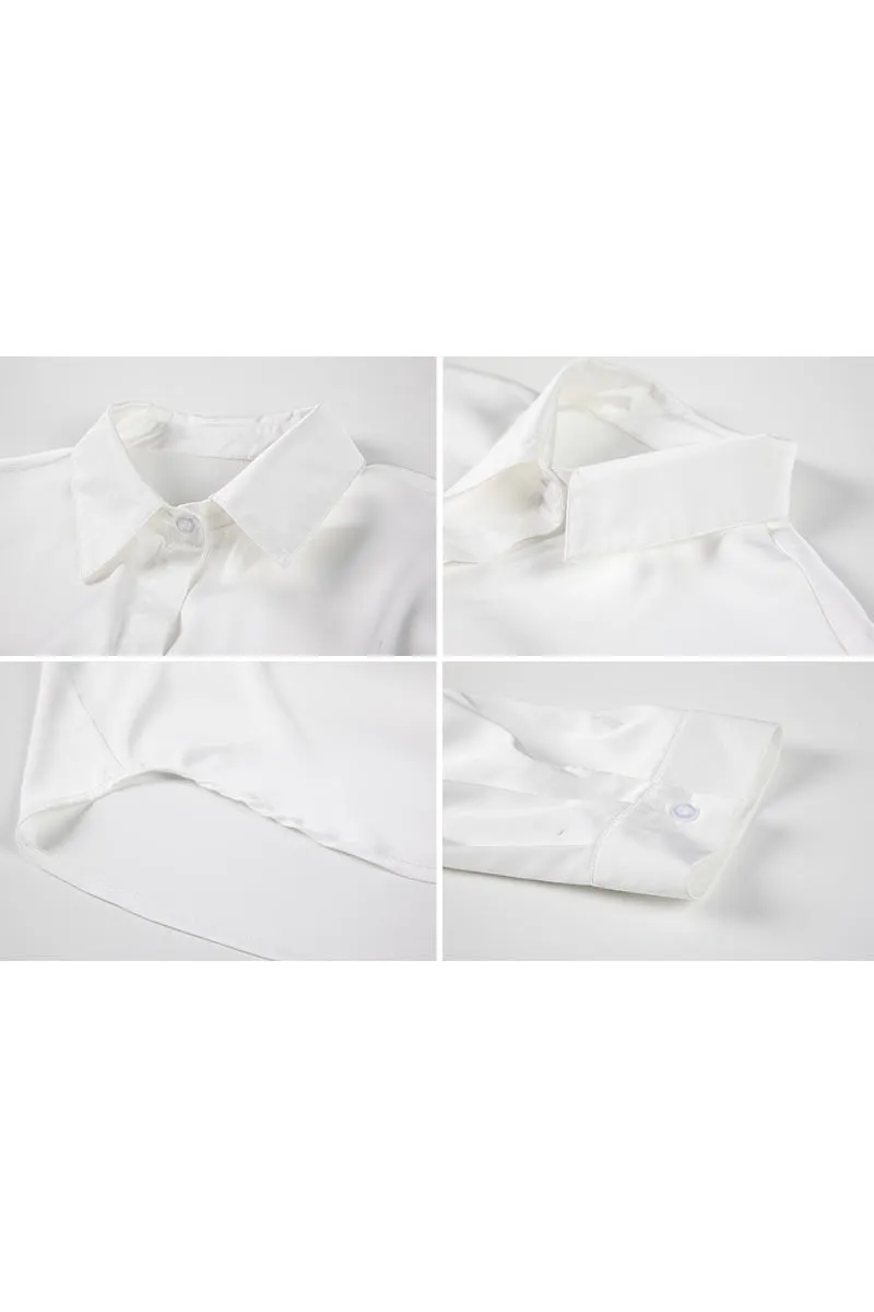 XK0214 Silky Oversized Lingerie Shirt