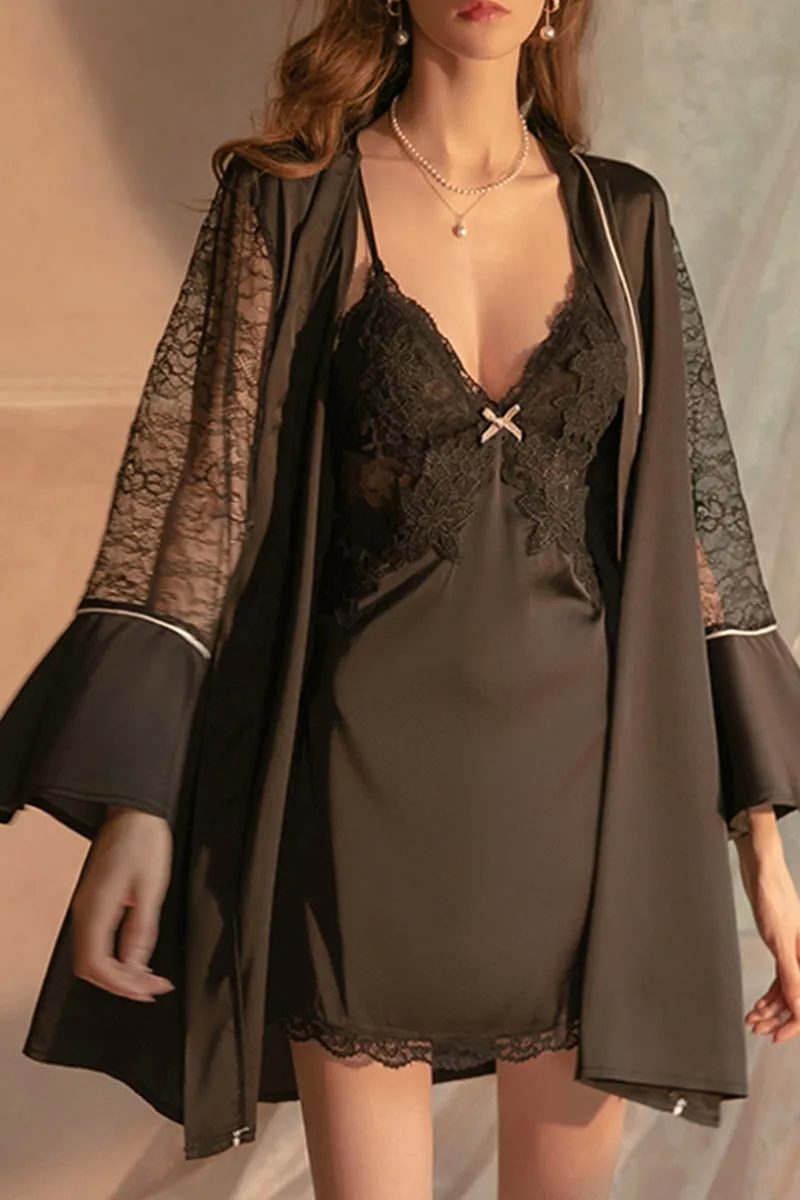 XK0215 Slip Dress Lingerie Set