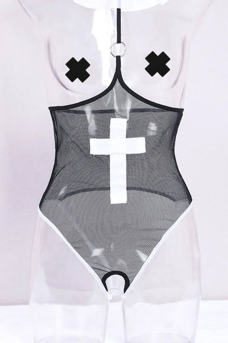 XQ3431 Fishnet Intimate Set
