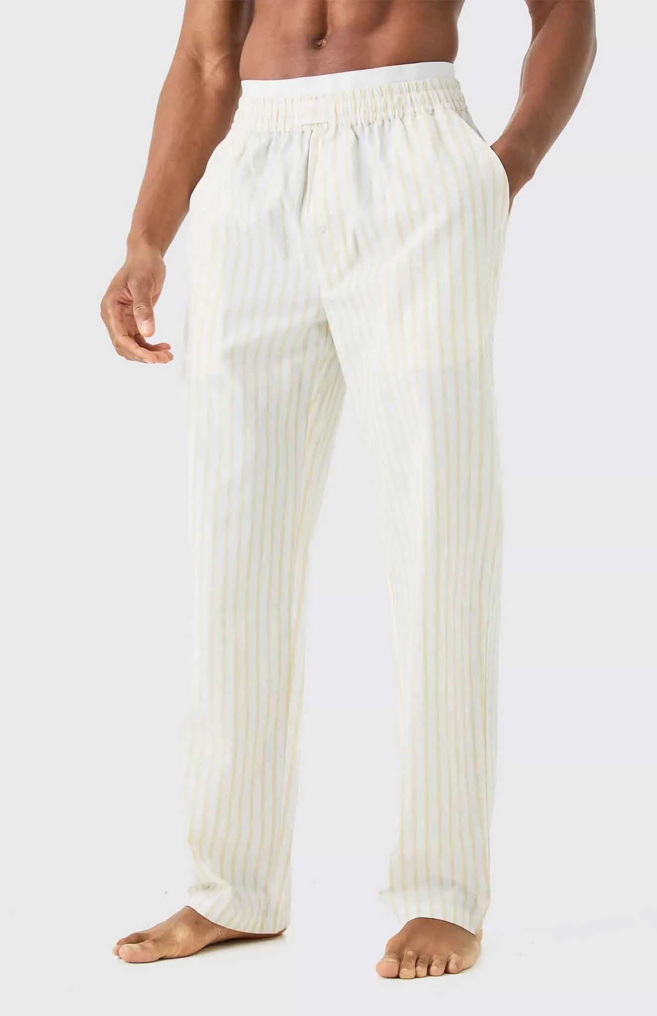 Yellow Pants | Cotton Linen Blend