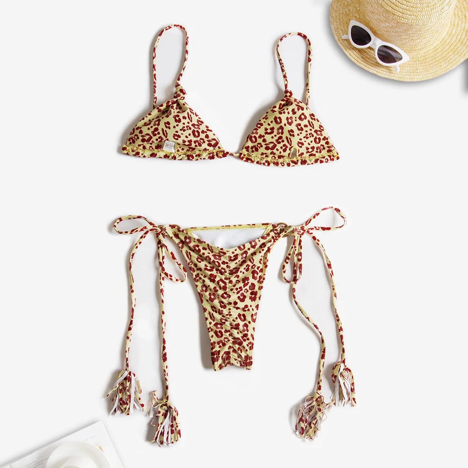 Zara Wildcat Tie Bikini Set