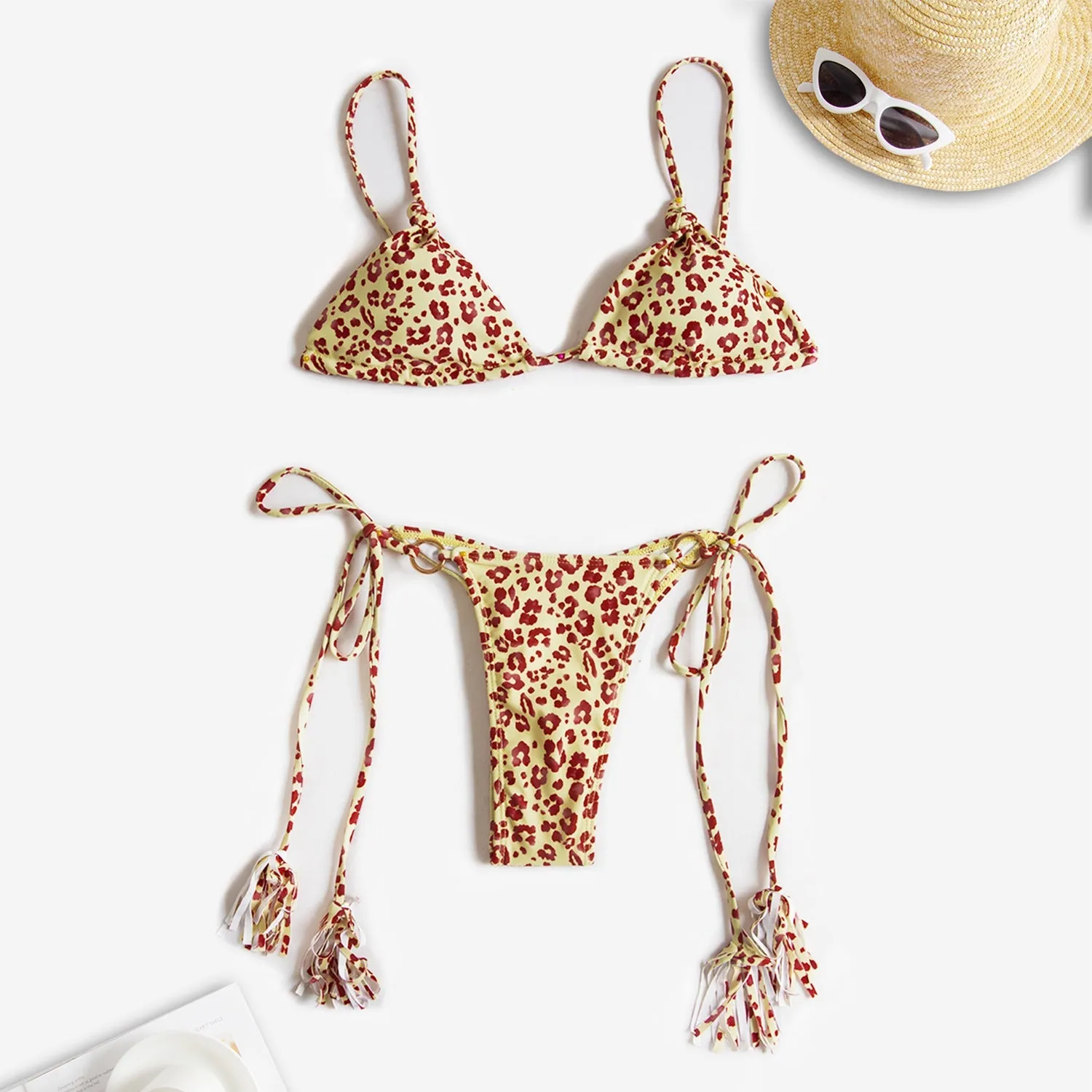 Zara Wildcat Tie Bikini Set